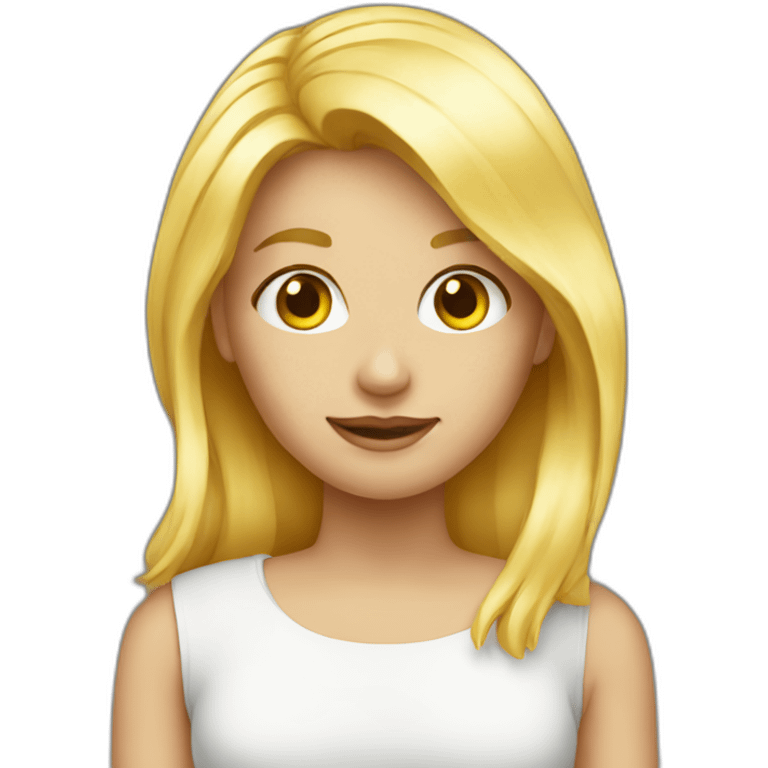 blond girl emoji