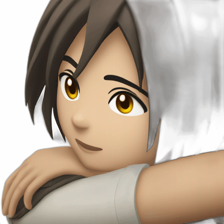 mikasa ackerman give hug emoji