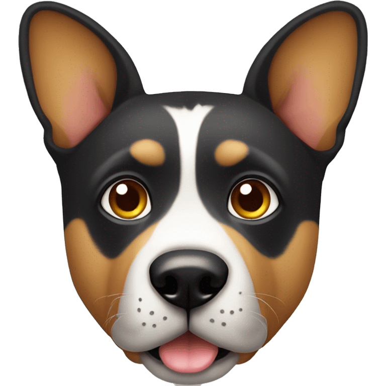 perro con anteojos saludando emoji