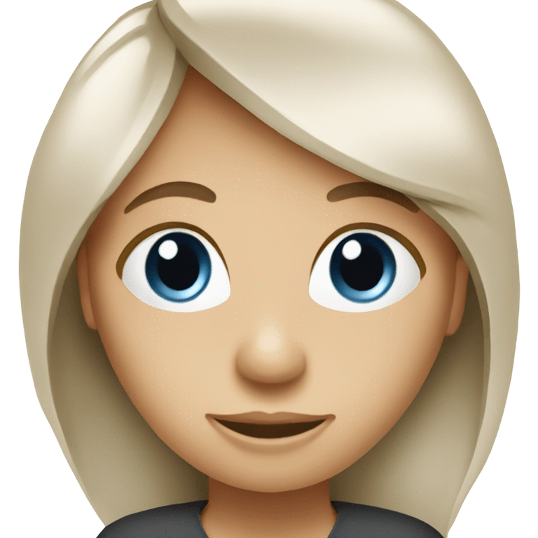 White woman holding a resume emoji