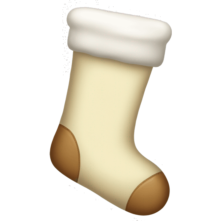 Cream colored Christmas stockings  emoji