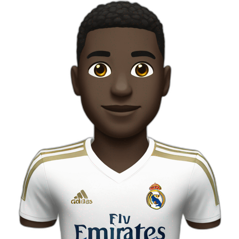 Vinicius jr with real madrid jersey emoji