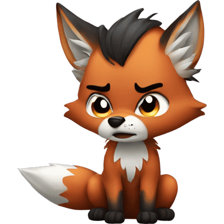 Angry Fox (chibi) emoji