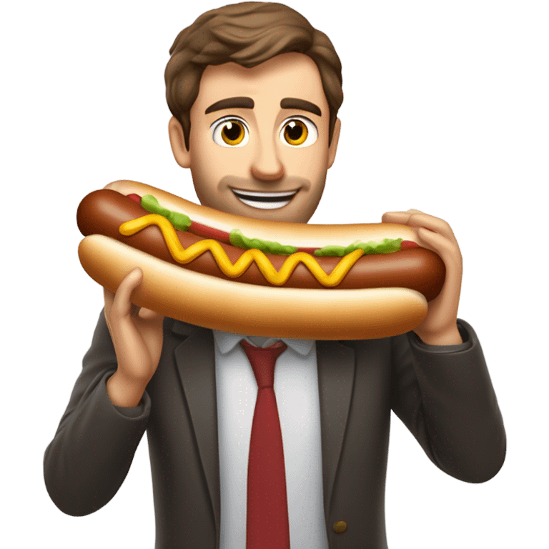 Charle Leclerc wining a hot dog emoji