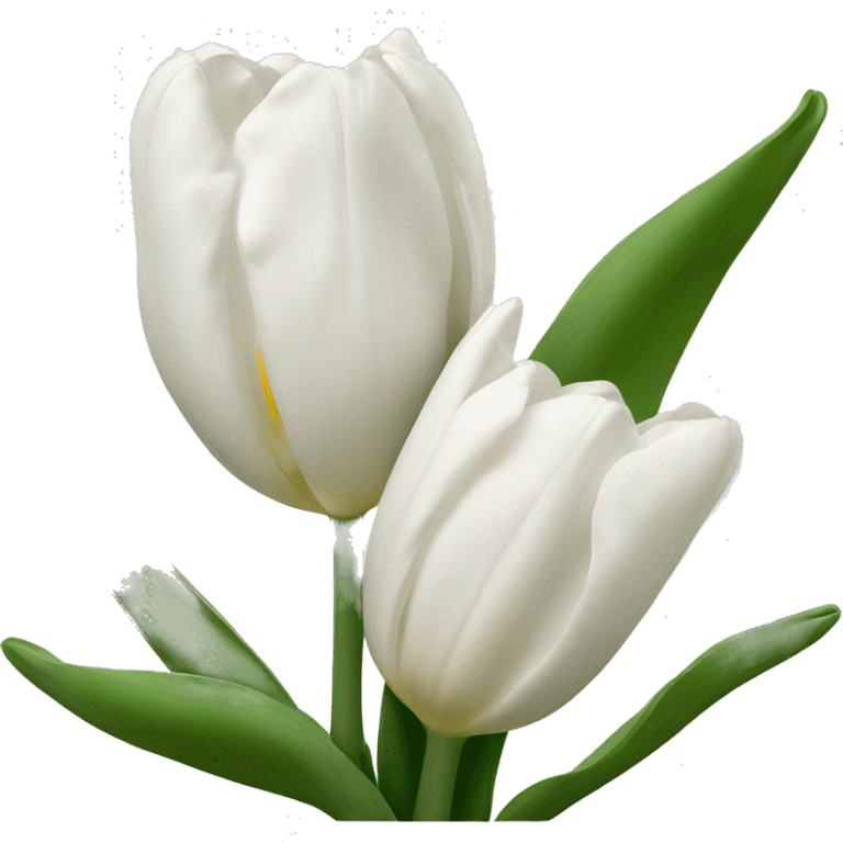 Tulipe blanc emoji