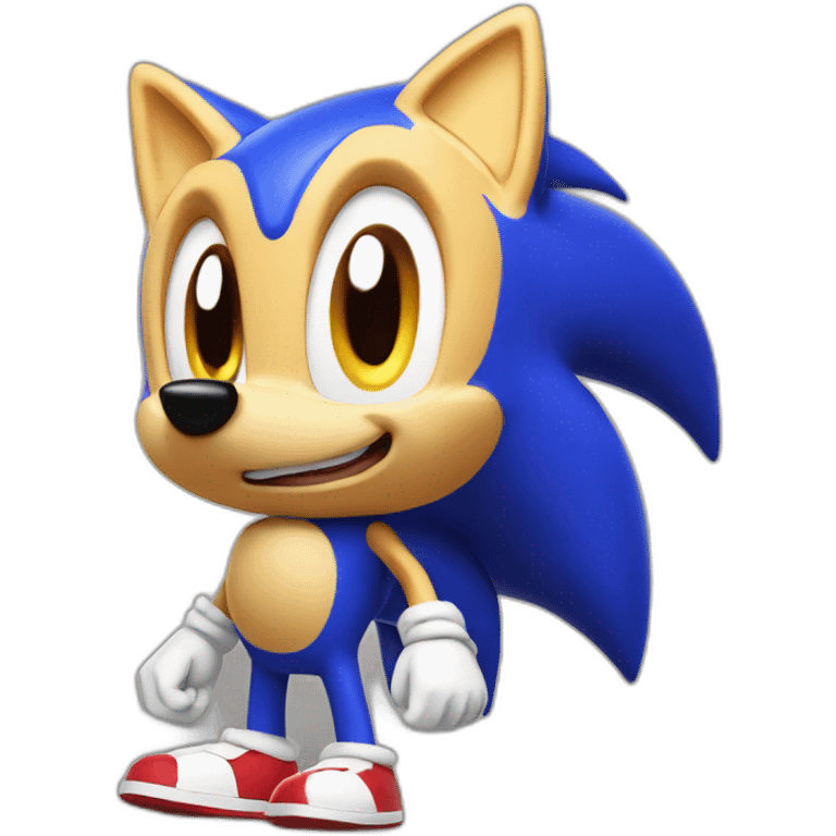 sonic with chilidog emoji