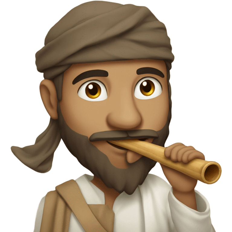 Marocain avec une flûte  emoji