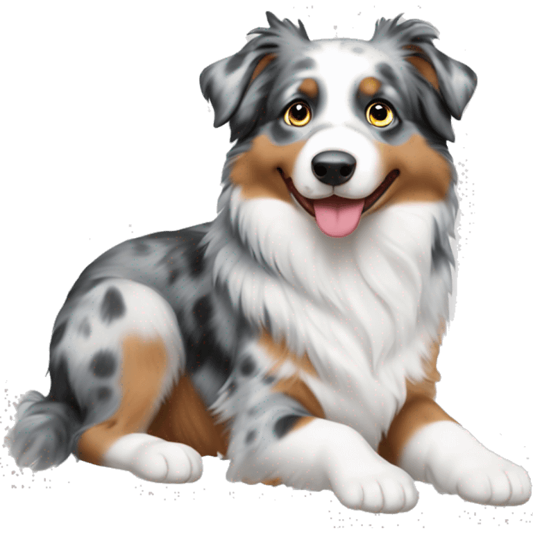 Blue Merle Australian shepherd  emoji