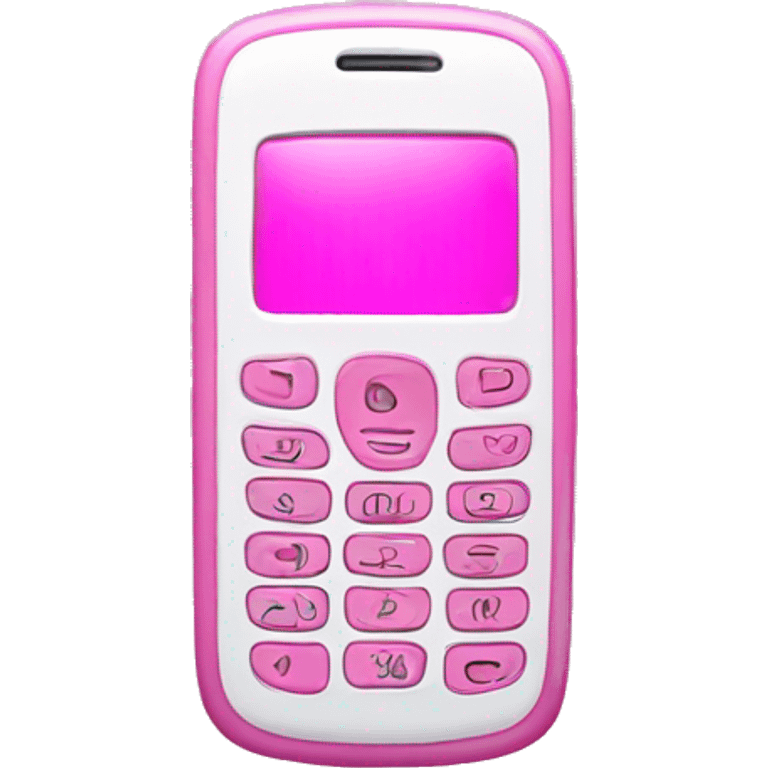 pink cell phone emoji