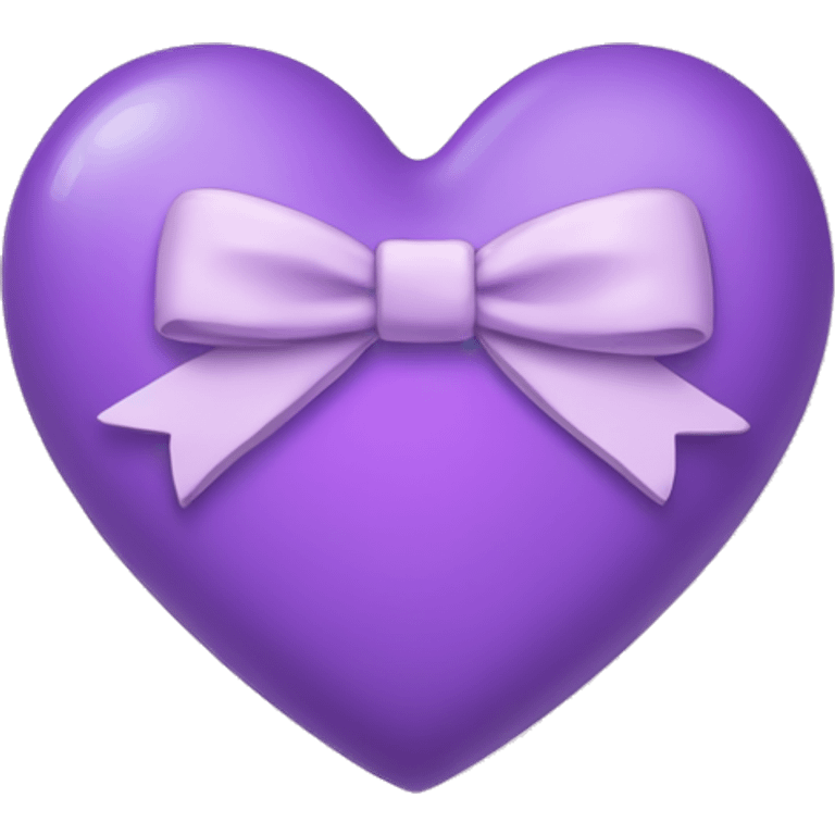 Light Purple Heart with a bow emoji