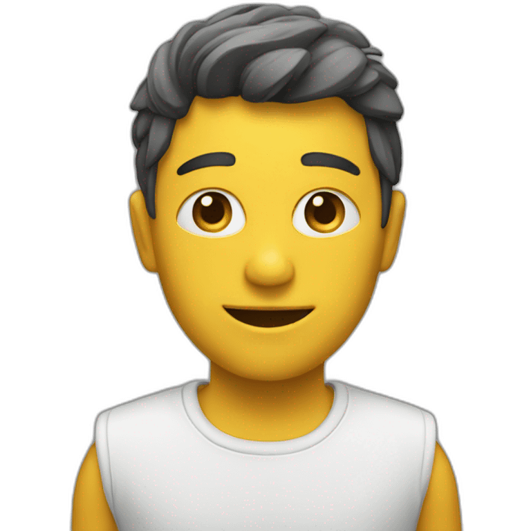 character with pc emoji