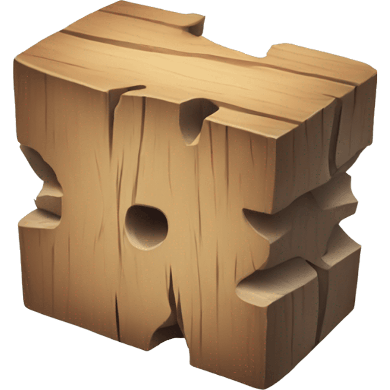 chipped wood block emoji