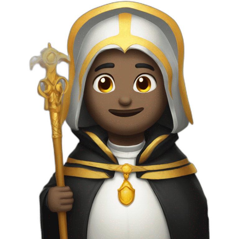 Penguin priest emoji