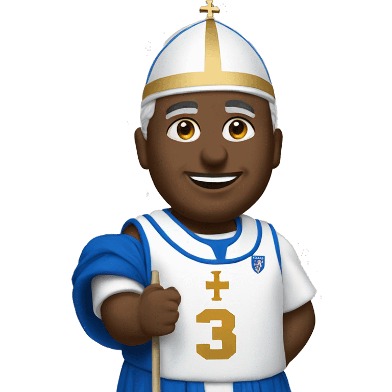 Pope wearing #3 Kentucky basketball jersey emoji