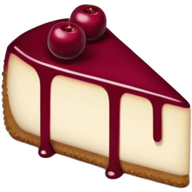 Cheesecake Burgundy emoji