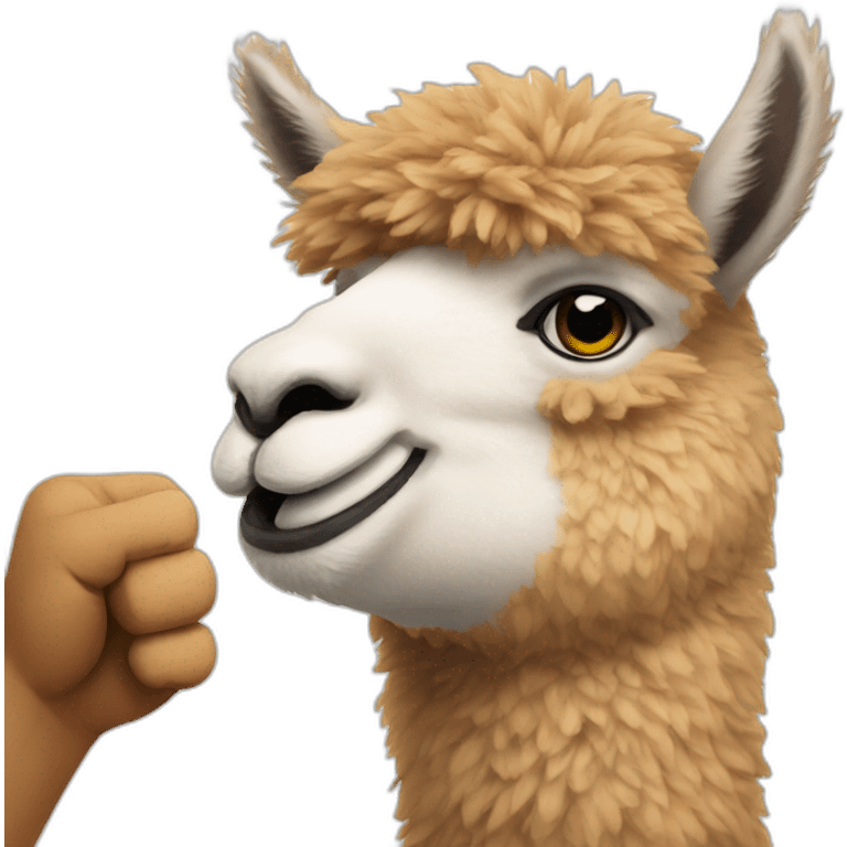 Alpaca thumb Up emoji