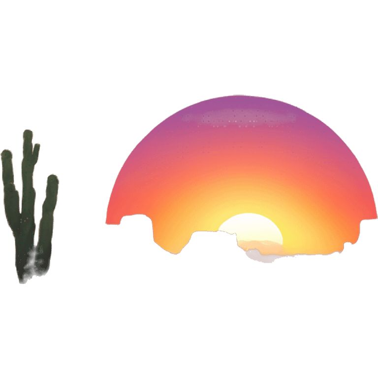 Sunset in desert  emoji