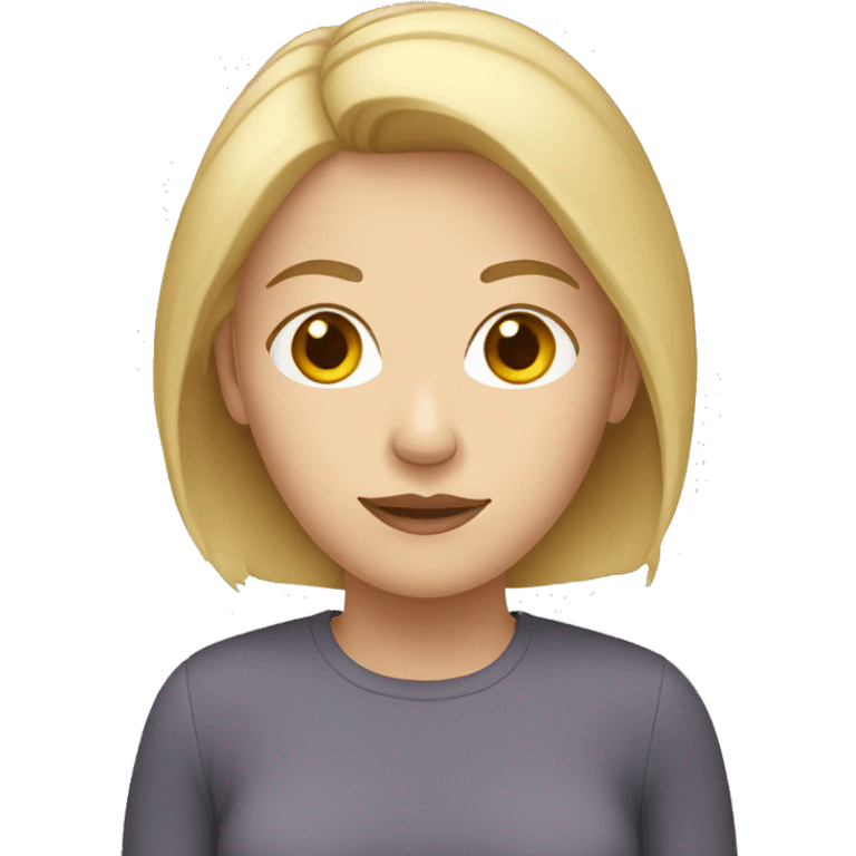 white adult woman with blonde hair emoji