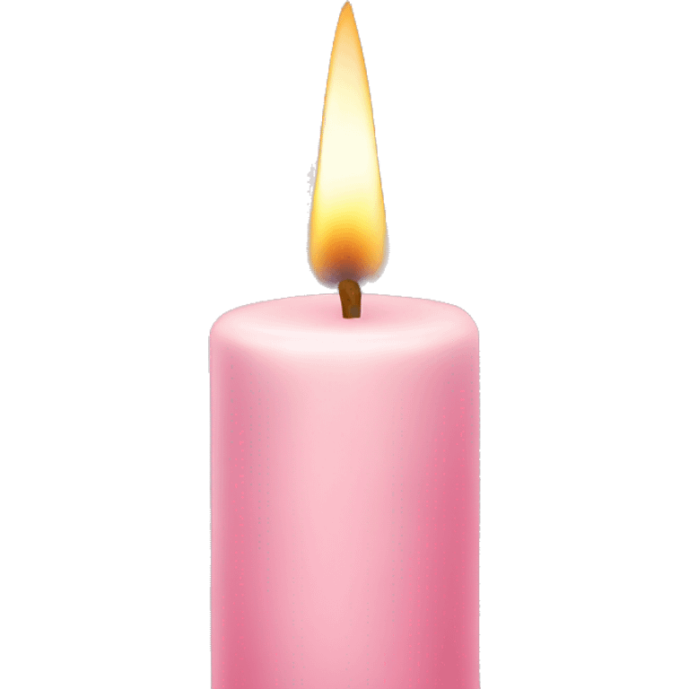 light pink candle emoji