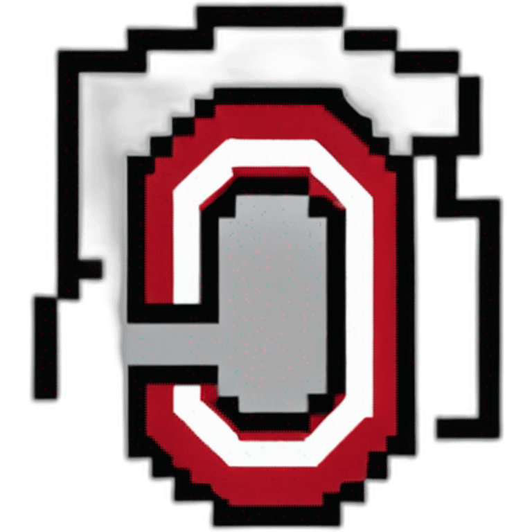 Pixelart Ohio state logo emoji