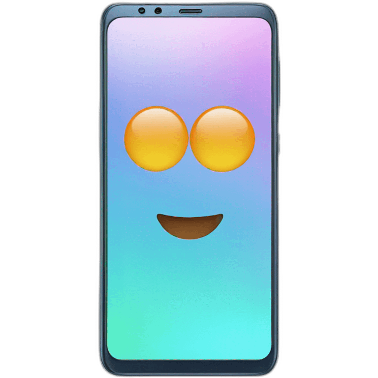 Rounded-display Galaxy s23 smartphone emoji