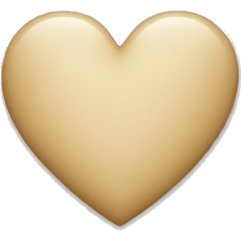 Beige heart  emoji