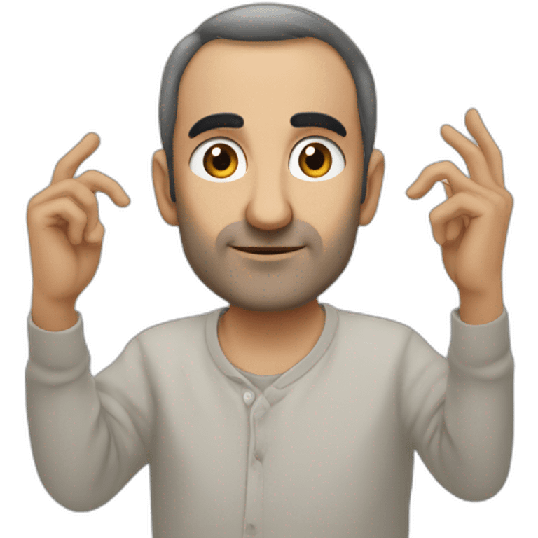 Zemmour avec un fouet dans les mains emoji