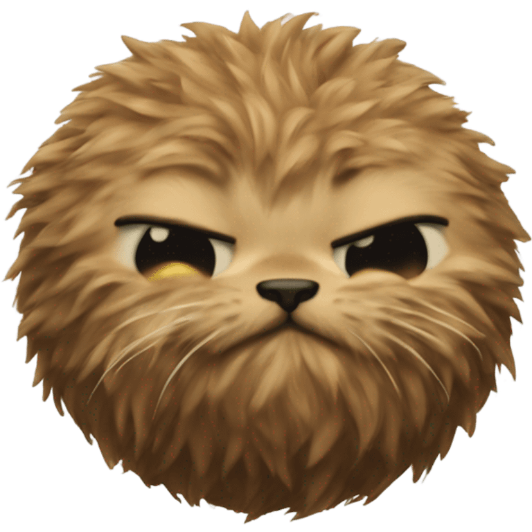 Cat vomit fur ball emoji