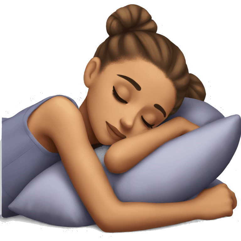 Ariana Grande sleeping emoji