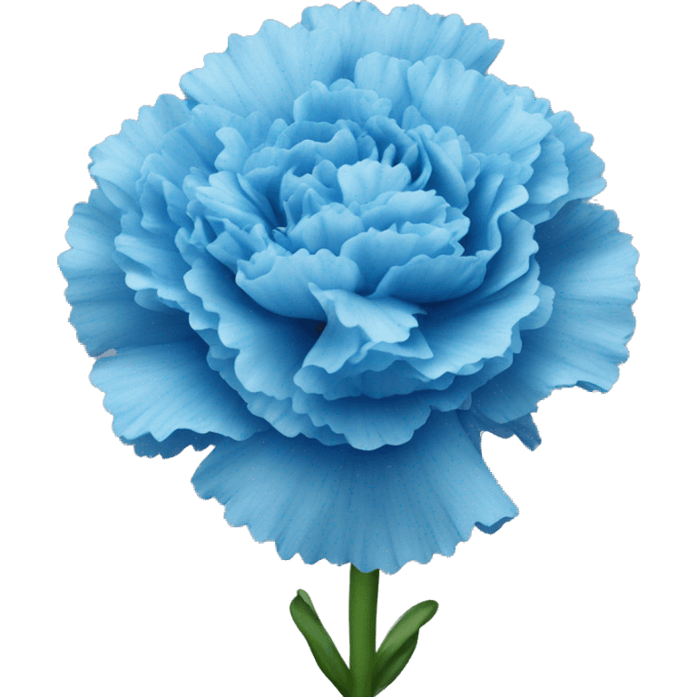 Blue carnation flowers  emoji