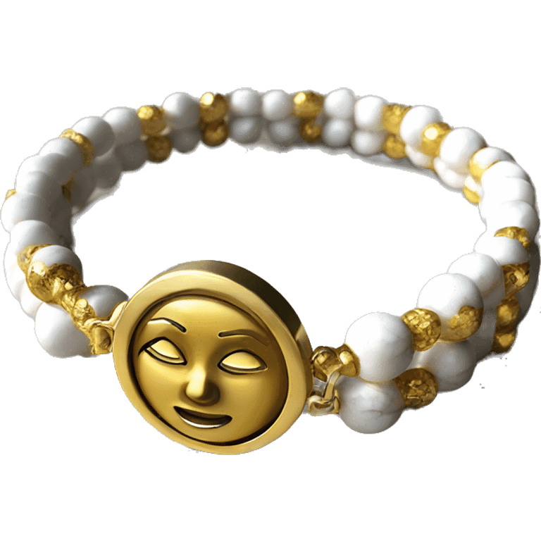 gold chakra bracelet realistic emoji