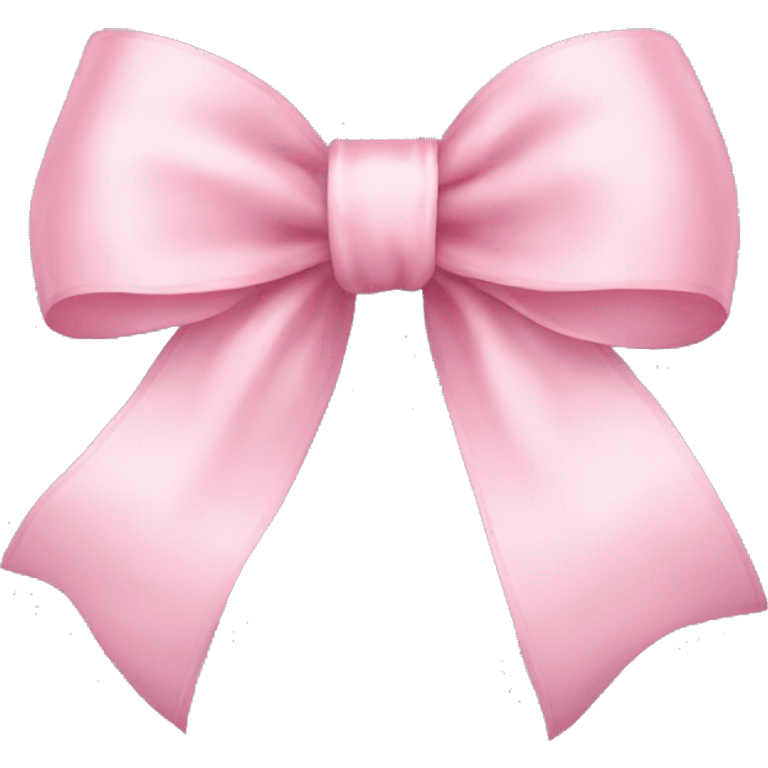 light pink ribbon bow emoji