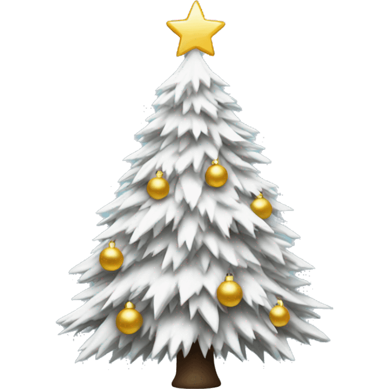 white christmas tree emoji