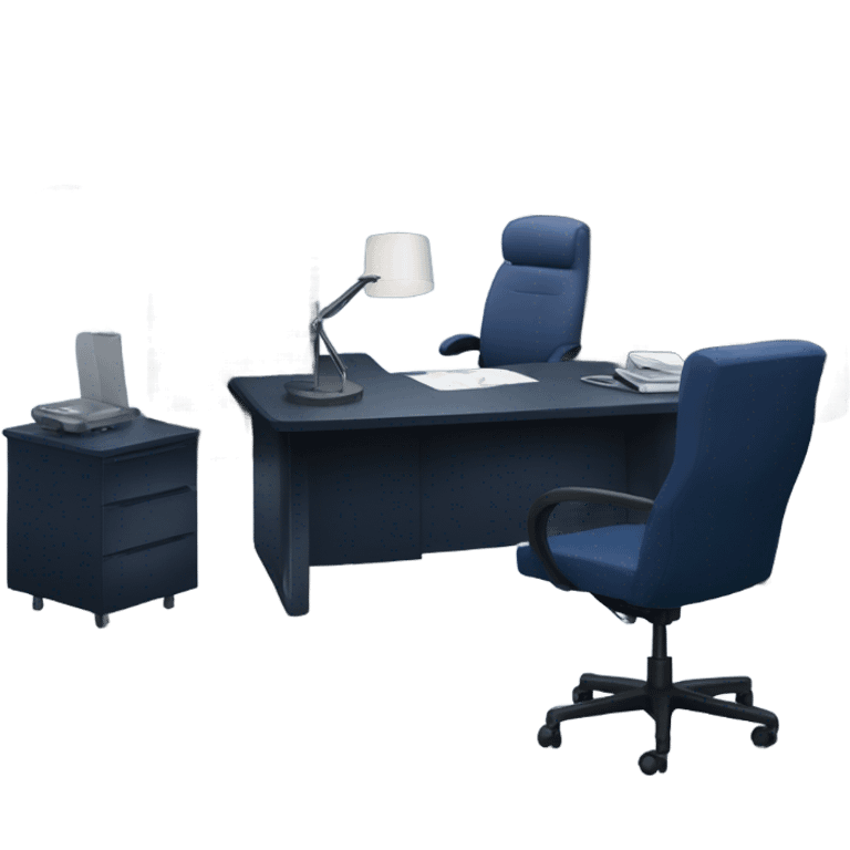 dark blue office emoji