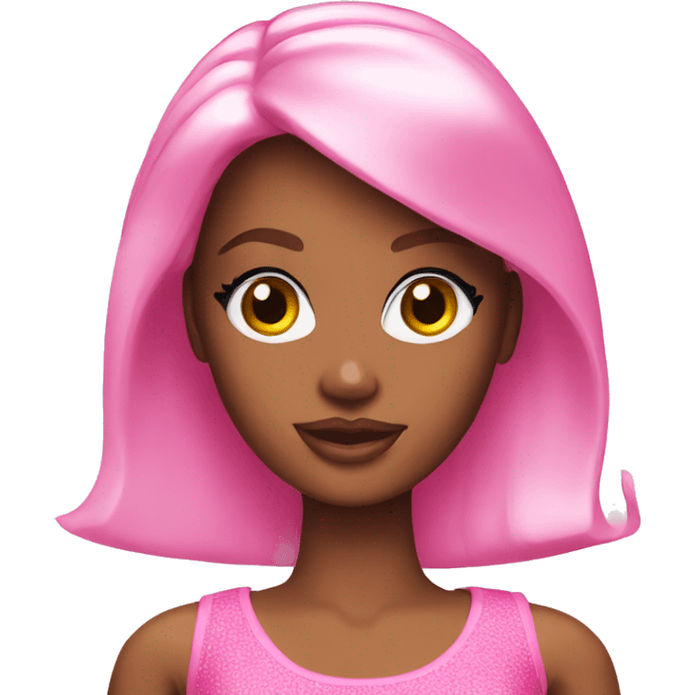 Pink barbie emoji