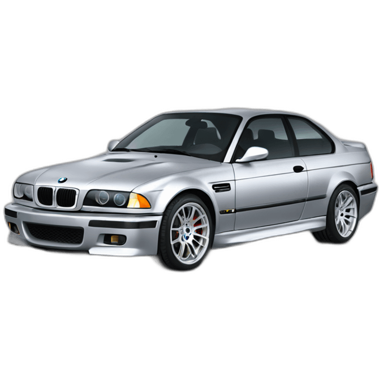 silver bmw m3 e36 emoji