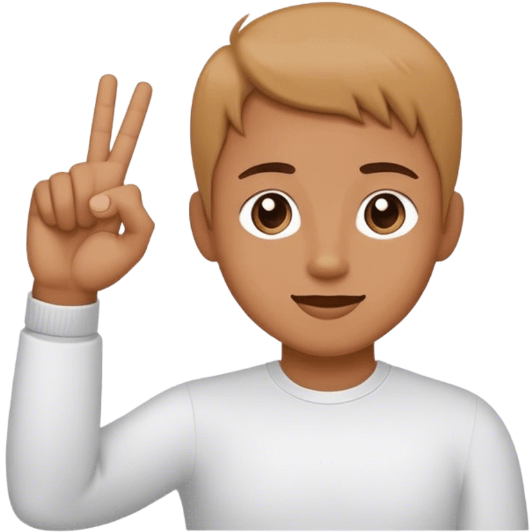 L hand sign language  emoji