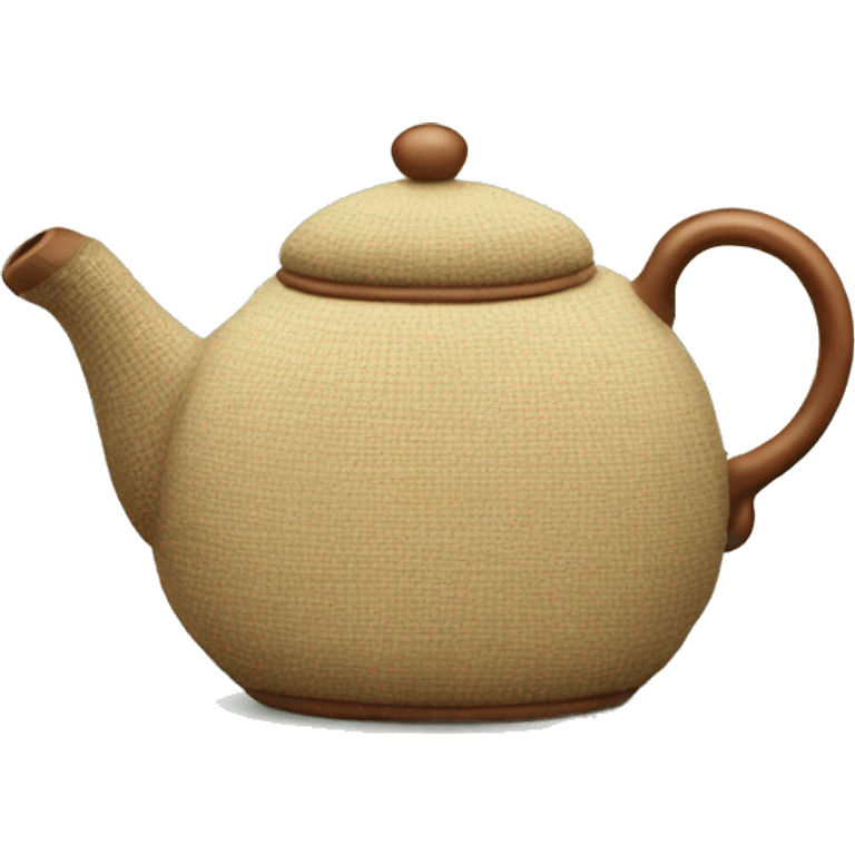 teapot with tea cozy emoji