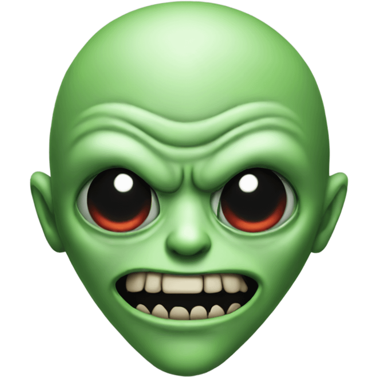 Evil alien emoji