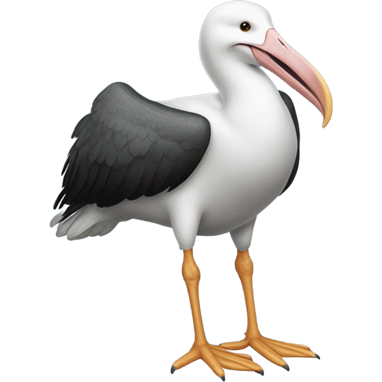 Realistic standing albatross  emoji