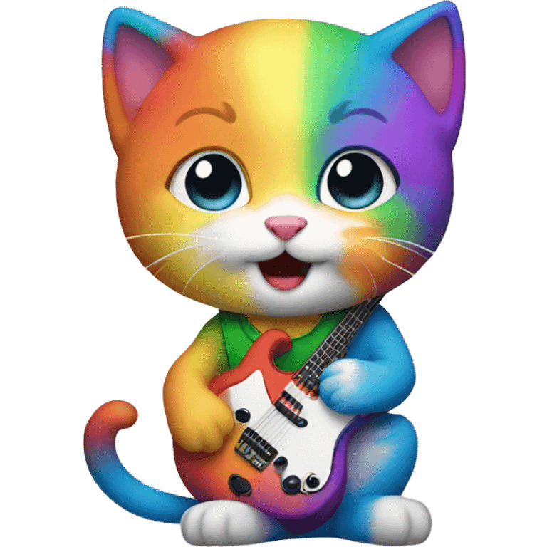 rainbow kitten surprise band  emoji