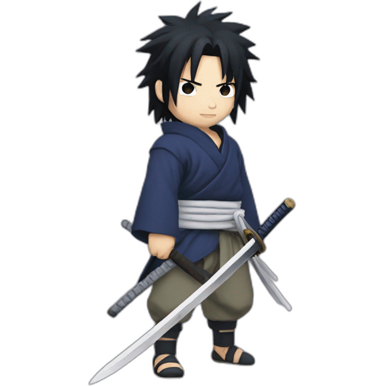 Sasuke holding a katana emoji