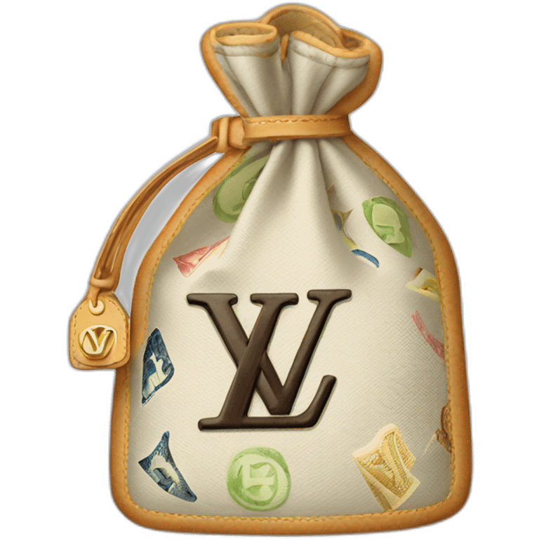 Louis Vuitton money emoji