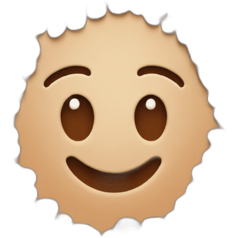 speech bubble made with coffee beans emoji