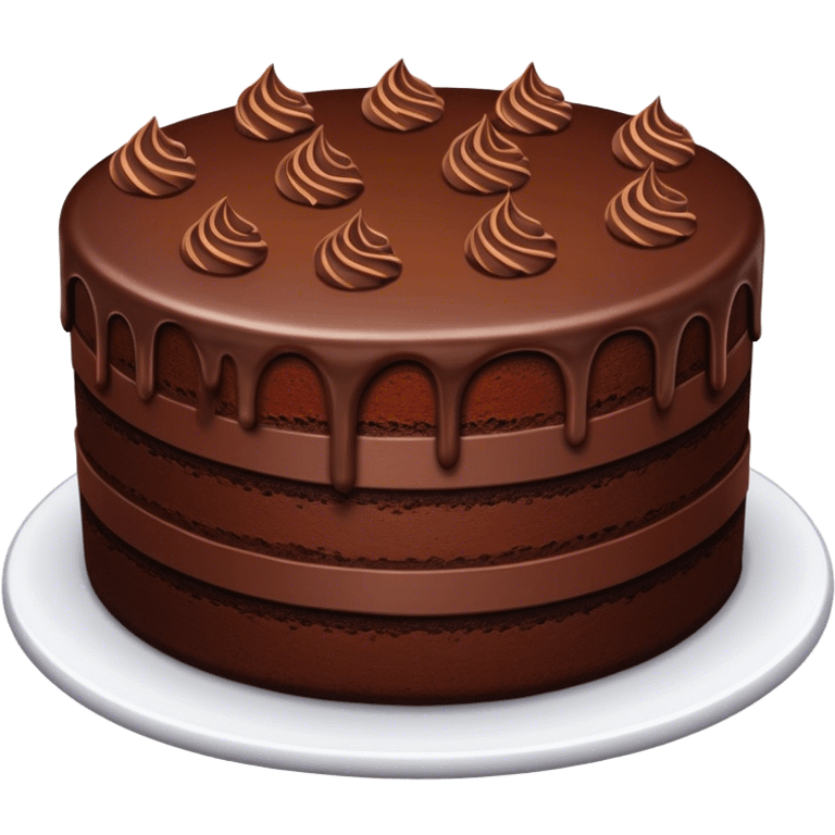 Chocolate cake emoji