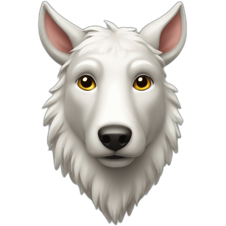 Vache tete de loup emoji