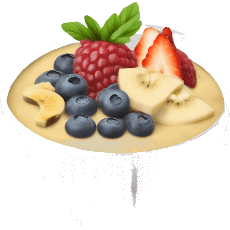 A smoothie bowl emoji