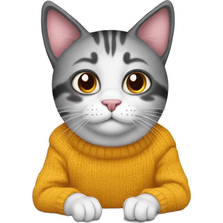 Cat with jumper  emoji