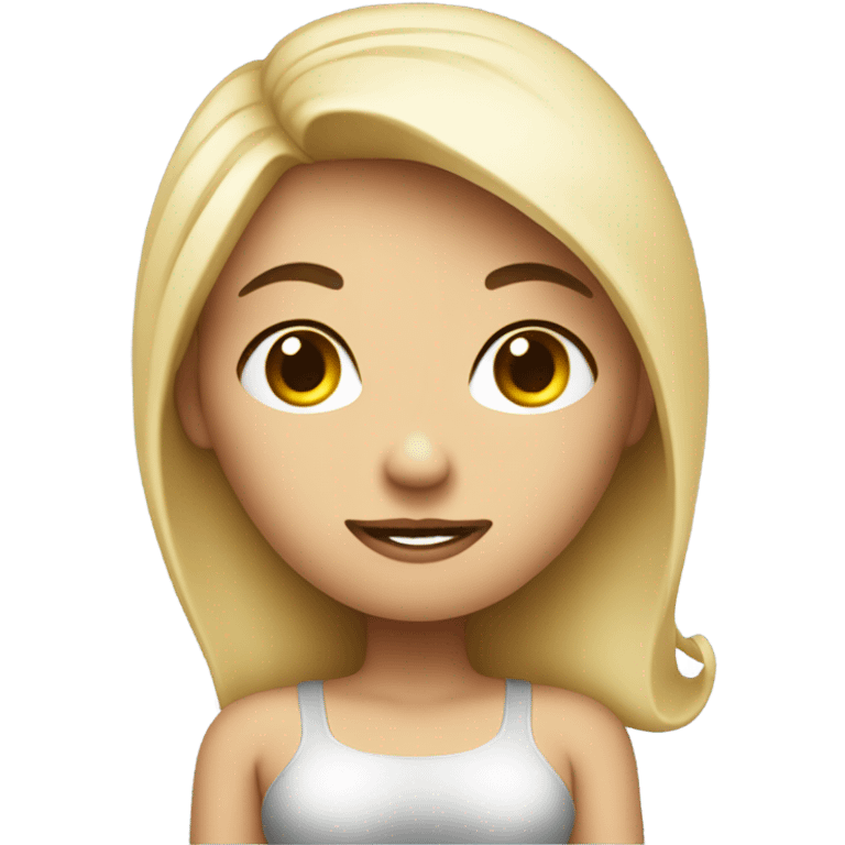 single Slim-Thicc white woman posing (hourglass figure) emoji