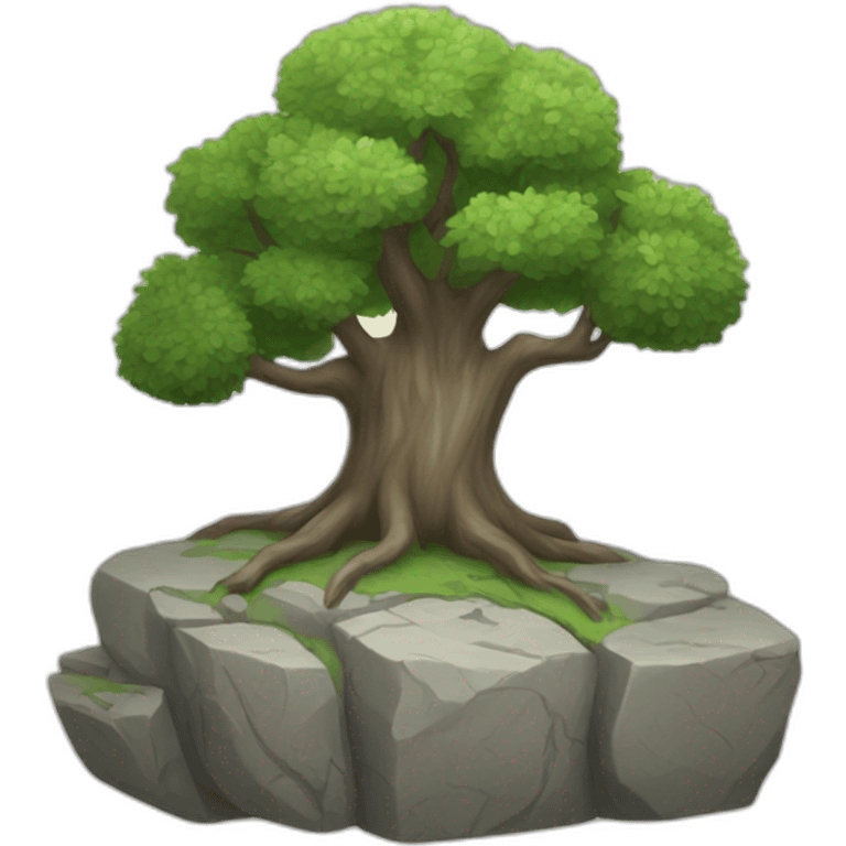 stone tree emoji